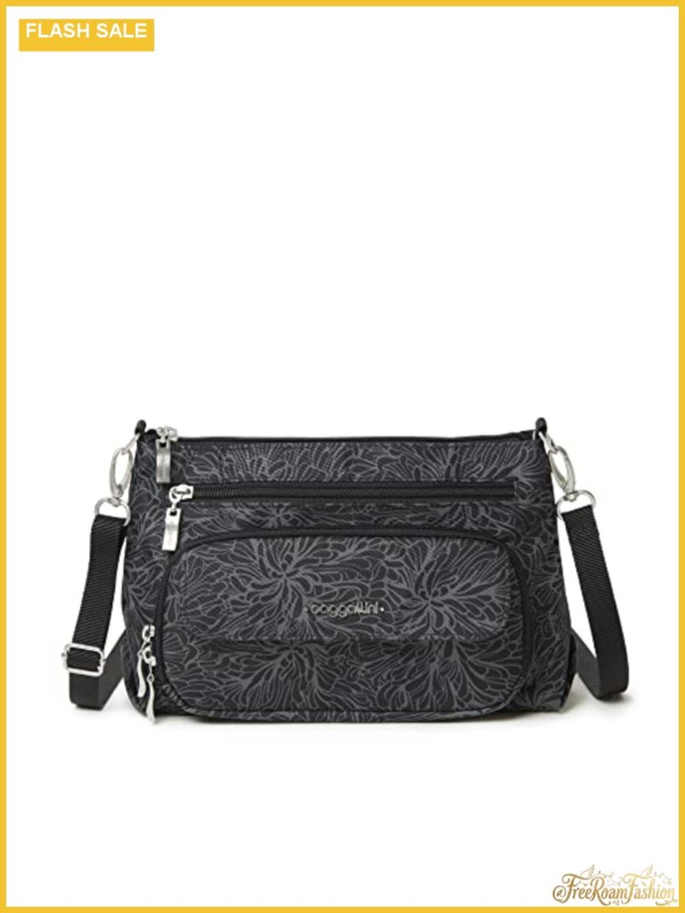 RFID Crossbody Bag Lightweight Nylon Zippered Travel Purse